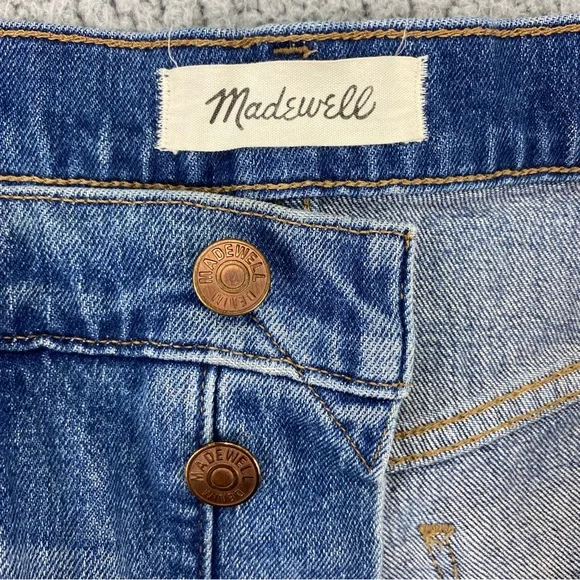 Madewell High-Rise Denim Shorts in Burke Wash: Button-Front EditionSize:27